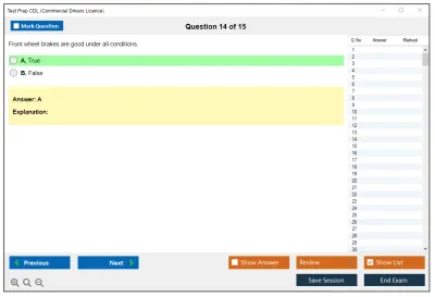 Test Prep CDL Commercial Drivers Licence Practice test exam simulator test engine exam Prep practice test questions answers Image 14