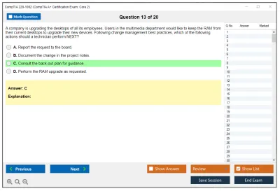 CompTIA 220-1002 CompTIA A+ Certification Exam: Core 2 Practice test exam simulator test engine exam Prep practice test questions answers Image 13