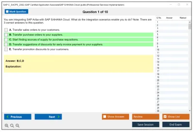 SAP C_S4CPS_2302 SAP Certified Application AssociateSAP S/4HANA Cloud (public)Professional Services Implementation Practice test exam simulator test engine exam Prep practice test questions answers Image 1