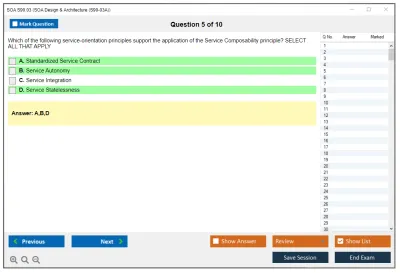SOA S90.03 SOA Design & Architecture Practice test exam simulator test engine exam Prep practice test questions answers Image 5