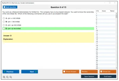 RedHat RH133 Red Hat Linux System Administration Practice test exam simulator test engine exam Prep practice test questions answers Image 9