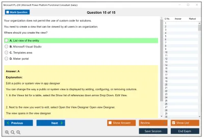 Microsoft PL-200 Microsoft Power Platform Functional Consultant Practice test exam simulator test engine exam Prep practice test questions answers Image 15