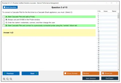 Riverbed 201-01 Riverbed Certified Solutions Associate - Network Performance Management Practice test exam simulator test engine exam Prep practice test questions answers Image 5