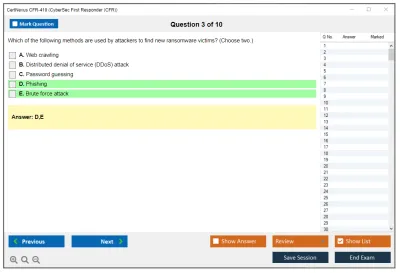 CertNexus CFR-410 CyberSec First Responder (CFR) Exam Practice test exam simulator test engine exam Prep practice test questions answers Image 3