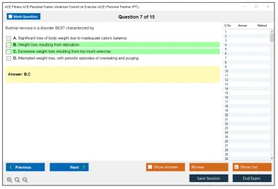 ACE Fitness ACE-Personal-Trainer ACE Personal Trainer Certification Exam Practice test exam simulator test engine exam Prep practice test questions answers Image 7