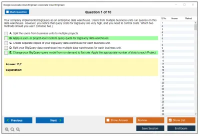 Google Associate-Cloud-Engineer Google Cloud Certified - Associate Cloud Engineer Practice test exam simulator test engine exam Prep practice test questions answers Image 1