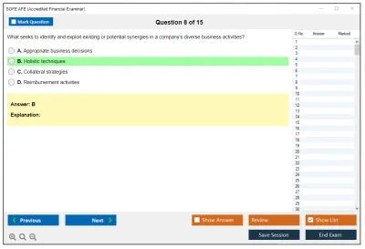 SOFE AFE Accredited Financial Examiner Practice test exam simulator test engine exam Prep practice test questions answers Image 8