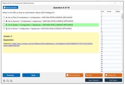 VMware 2V0-81.20 Professional VMware Security Practice test exam simulator test engine exam Prep practice test questions answers Image 8