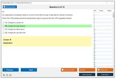 Fortinet NSE4_FGT-7.2 Fortinet NSE 4 - FortiOS 7.2 Practice test exam simulator test engine exam Prep practice test questions answers Image 8