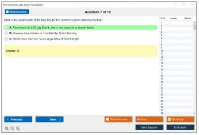 Exin EX0-008 Agile Scrum Foundation Practice test exam simulator test engine exam Prep practice test questions answers Image 7