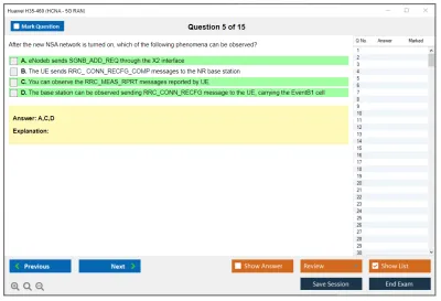 Huawei H35-460 HCS-5G RAN V1.0 Practice test exam simulator test engine exam Prep practice test questions answers Image 5