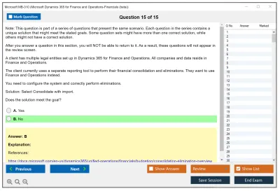 Microsoft MB-310 Microsoft Dynamics 365 Finance Practice test exam simulator test engine exam Prep practice test questions answers Image 15