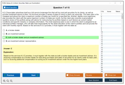 FINRA Series-63 Uniform Securities State Law Examination Practice test exam simulator test engine exam Prep practice test questions answers Image 7