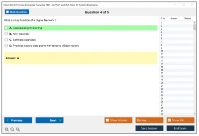 Cisco 500-470 Cisco Enterprise Networks SDA, SDWAN and ISE Exam for System Engineers Practice test exam simulator test engine exam Prep practice test questions answers Image 4