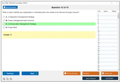 Exin PR2F PRINCE2 Foundation (PR2F) Practice test exam simulator test engine exam Prep practice test questions answers Image 12