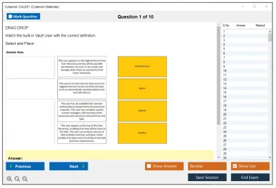 CyberArk CAU201 CyberArk Defender Practice test exam simulator test engine exam Prep practice test questions answers Image 1
