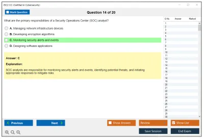 ISC2 CC Certified in Cybersecurity Practice test exam simulator test engine exam Prep practice test questions answers Image 14