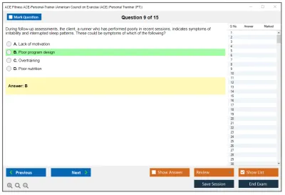 ACE Fitness ACE-Personal-Trainer ACE Personal Trainer Certification Exam Practice test exam simulator test engine exam Prep practice test questions answers Image 9