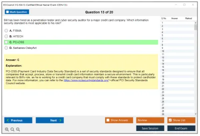 ECCouncil 312-50v13 Certified Ethical Hacker Exam (CEHv13) Practice test exam simulator test engine exam Prep practice test questions answers Image 13