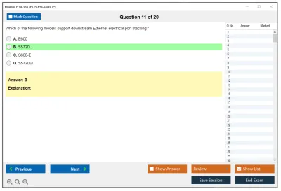 Huawei H19-366 HCS-Pre-sales IP Practice test exam simulator test engine exam Prep practice test questions answers Image 11