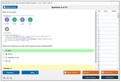 Mulesoft MCD-Level1-Delta MuleSoft Certified Developer - Level 1 (Mule 4) DELTA Practice test exam simulator test engine exam Prep practice test questions answers Image 8