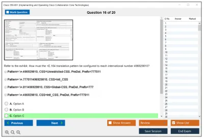 Cisco 350-801 Implementing Cisco Collaboration Core Technologies (350-801 CLCOR) Practice test exam simulator test engine exam Prep practice test questions answers Image 16