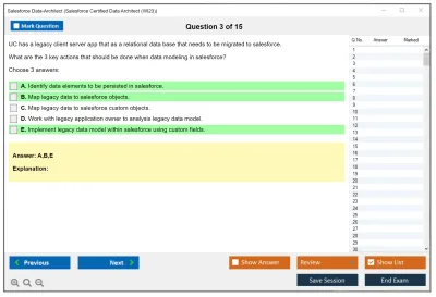 Salesforce Data-Architect Salesforce Certified Data Architect Practice test exam simulator test engine exam Prep practice test questions answers Image 3