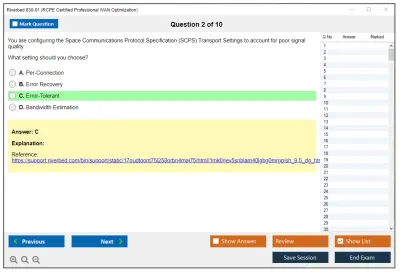 Riverbed 830-01 RCPE Certified Professional WAN Optimization Practice test exam simulator test engine exam Prep practice test questions answers Image 2