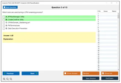 CyberArk PAM-CDE-RECERT CyberArk CDE Recertification Practice test exam simulator test engine exam Prep practice test questions answers Image 3