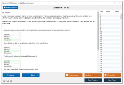 Appian ACD200 Appian Certified Senior Developer Practice test exam simulator test engine exam Prep practice test questions answers Image 1