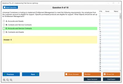 Salesforce FSL-201 Salesforce - Implementing Field Service Lightning Practice test exam simulator test engine exam Prep practice test questions answers Image 9