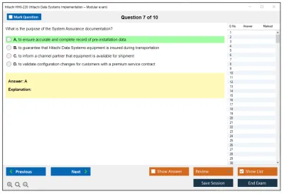 Hitachi HH0-220 Hitachi Data Systems Implementation – Modular exam Practice test exam simulator test engine exam Prep practice test questions answers Image 7