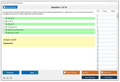 Liferay LRP-614 Portal Developer Practice test exam simulator test engine exam Prep practice test questions answers Image 1