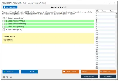 Adobe AD0-E704 Adobe Certified Master - Magento Commerce Architect Practice test exam simulator test engine exam Prep practice test questions answers Image 4