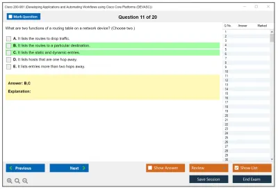 Cisco 200-901 DevNet Associate (DEVASC) Practice test exam simulator test engine exam Prep practice test questions answers Image 11