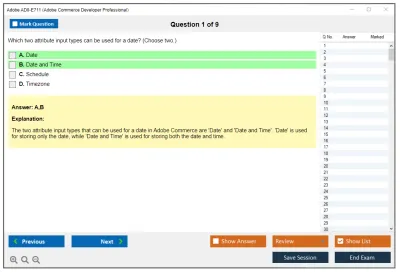 Adobe AD0-E711 Adobe Commerce Developer Professional Practice test exam simulator test engine exam Prep practice test questions answers Image 1