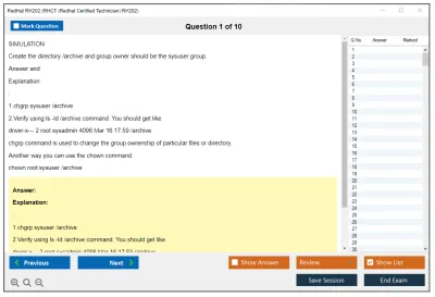 RedHat RH202 RHCT (Redhat Certified Technician) RH202 Practice test exam simulator test engine exam Prep practice test questions answers Image 1