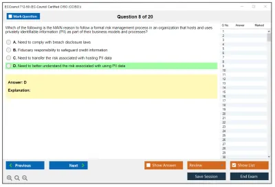 ECCouncil 712-50 EC-Council Certified CISO (CCISO) Practice test exam simulator test engine exam Prep practice test questions answers Image 8