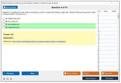 Magento Magento-2-Certified-Associate-Developer Magento 2 Certified Associate Developer Exam Practice test exam simulator test engine exam Prep practice test questions answers Image 4