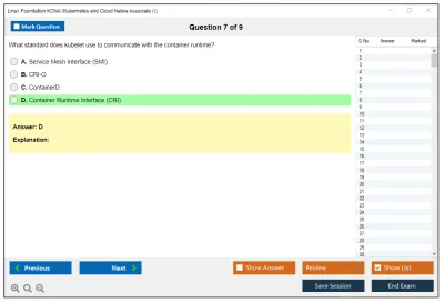 Linux Foundation KCNA Kubernetes and Cloud Native Associate (KCNA) Practice test exam simulator test engine exam Prep practice test questions answers Image 7