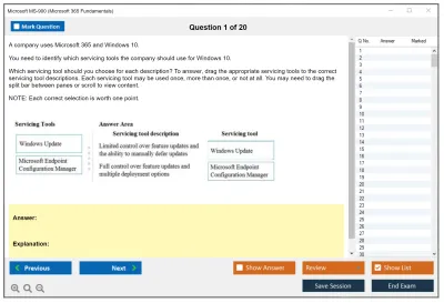 Microsoft MS-900 Microsoft 365 Fundamentals Practice test exam simulator test engine exam Prep practice test questions answers Image 1