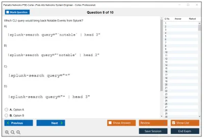 Palo Alto Networks PSE-Cortex Palo Alto Networks System Engineer - Cortex Professional Practice test exam simulator test engine exam Prep practice test questions answers Image 8