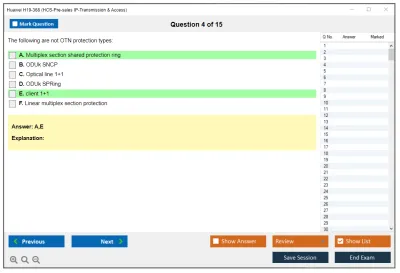 Huawei H19-368 HCS-Pre-sales IP-Transmission &amp; Access Practice test exam simulator test engine exam Prep practice test questions answers Image 4