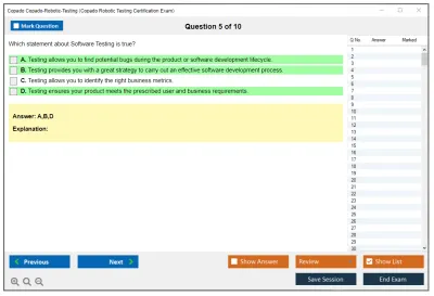 Copado Copado-Robotic-Testing Copado Robotic Testing Certification Exam Practice test exam simulator test engine exam Prep practice test questions answers Image 5