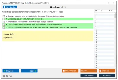 Pegasystems PEGAPCSA86V1 Pega Certified System Architect (PCSA) 86V1 Practice test exam simulator test engine exam Prep practice test questions answers Image 4
