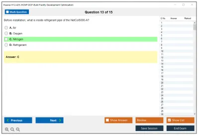 Huawei H12-425 HCNP-DCF-Build Facility Development Optimization Practice test exam simulator test engine exam Prep practice test questions answers Image 13