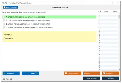 ITIL ITIL-4-Foundation ITIL 4 Foundation Exam Practice test exam simulator test engine exam Prep practice test questions answers Image 3