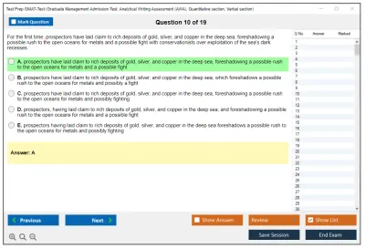 Test Prep GMAT-Test Graduate Management Admission Test (2022) Practice test exam simulator test engine exam Prep practice test questions answers Image 10