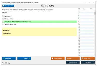 Google Apigee-API-Engineer Google Cloud - Apigee Certified API Engineer Practice test exam simulator test engine exam Prep practice test questions answers Image 9