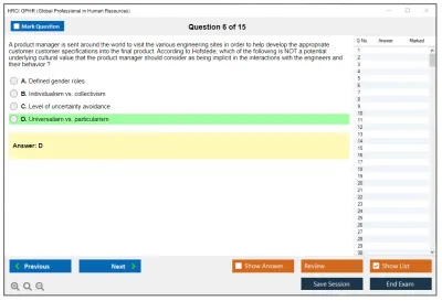 HRCI GPHR Global Professional in Human Resource Practice test exam simulator test engine exam Prep practice test questions answers Image 6
